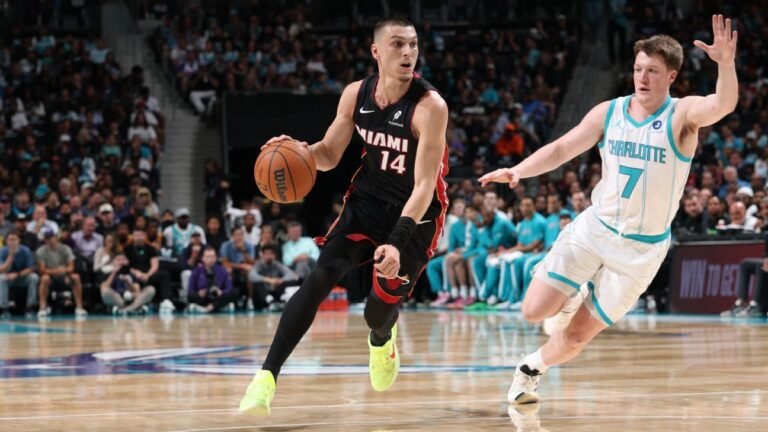 Follow live: Heat and Hornets in a close game with Bam Adebayo questionable to return