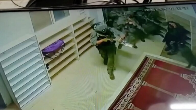 Footage shows Israeli military dog attacking Palestinian man inside mosque