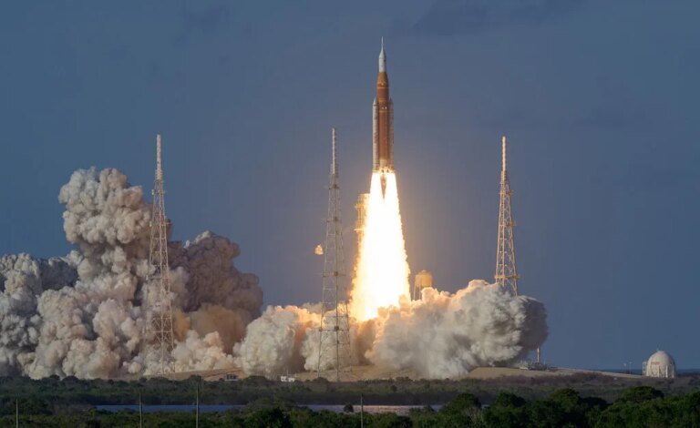 Liftoff! NASA Launches Astronauts on Historic Artemis Moon Mission