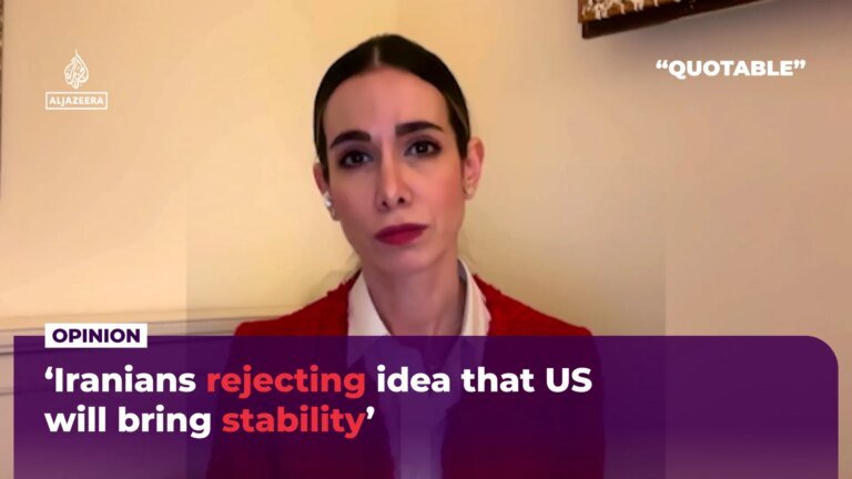 ‘Iranians reject idea that US will bring stability’