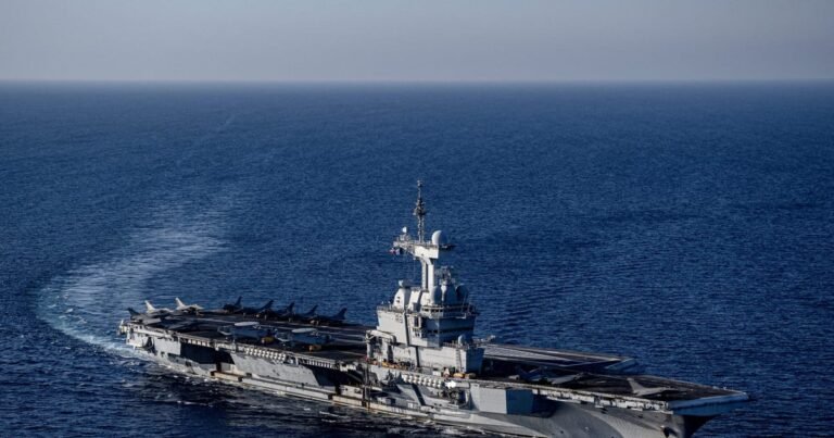 French aircraft carrier crosses Suez as Paris eyes Hormuz mission