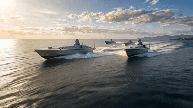 STM Unveils YAKTU Swarm Kamikaze Unmanned Surface Vehicle