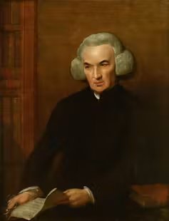 Portrait of an 18-th-century British intellectual.