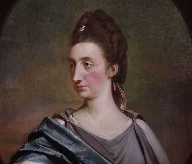 Portrait of an 18th-century woman, a public intellectual.