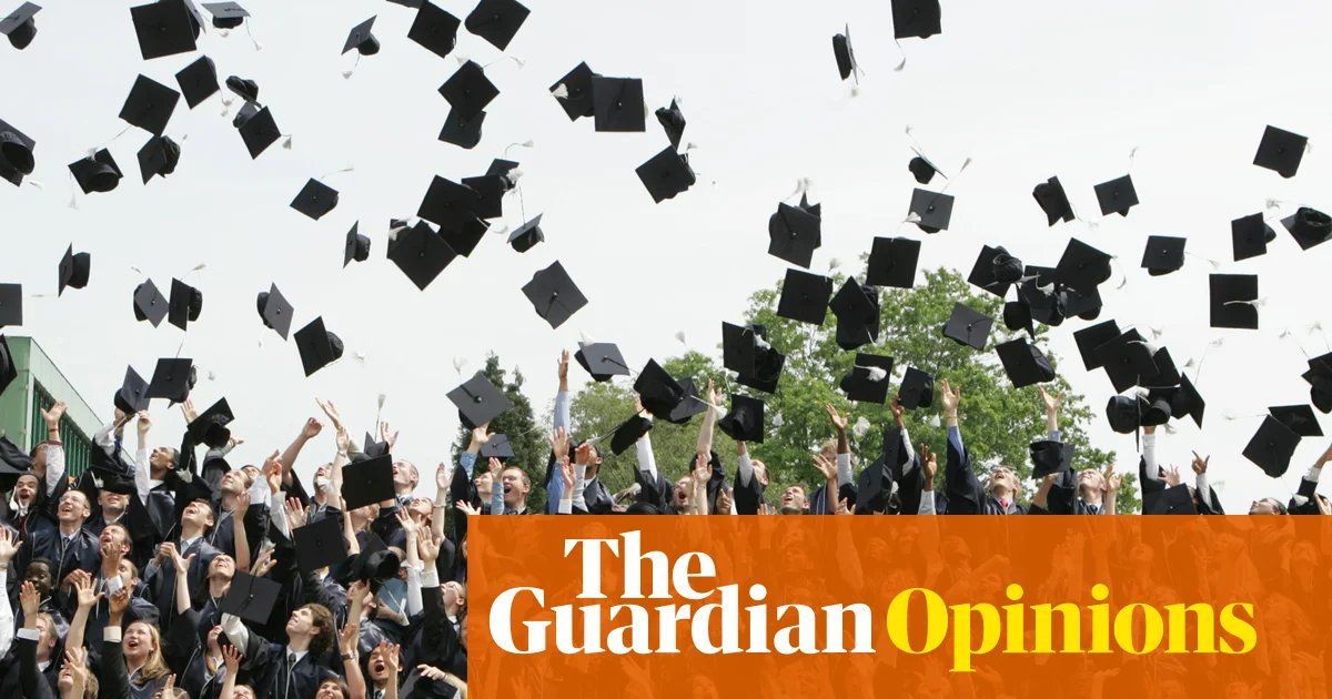 I’m torn by the hard hat v graduation cap debate. Is it wrong that I want my kids to go to university? | Emma Brockes
