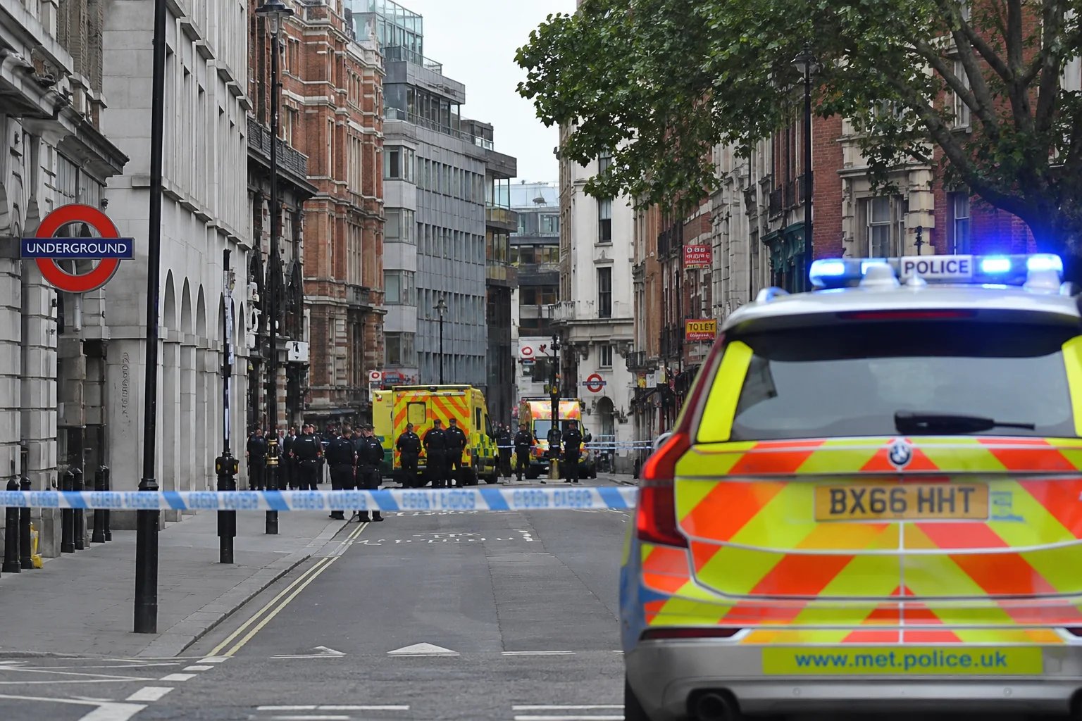Four men stabbed in central London, woman arrested Four men stabbed in central London, woman arrested
