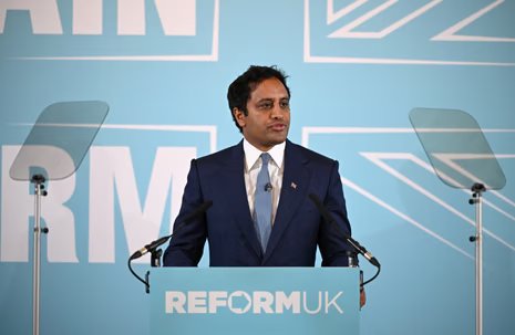 Zia Yusuf, Reform UK's spokesman for home affairs, holds a press conference on employment policy on August 06, 2026 in London, England.