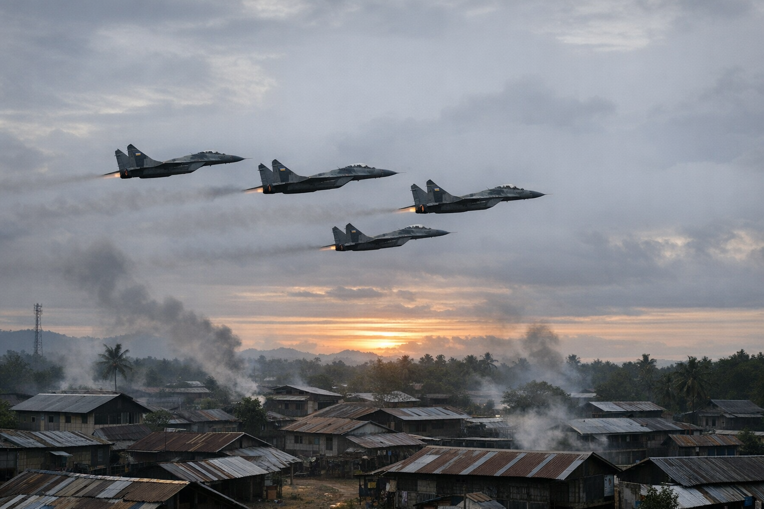 Defectors Warn of Rising Airstrikes on Civilians in Rakhine as Military Seeks to Hold Townships