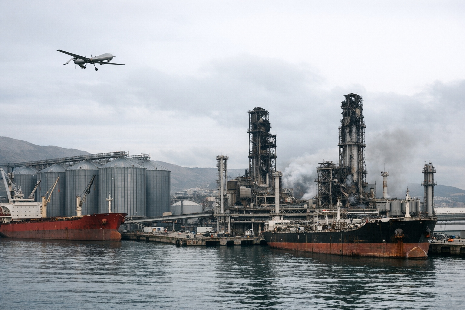 Black Sea Attacks Halt Shipments, Disrupting Grain and Oil Flows from Novorossiysk Black Sea Attacks Halt Shipments, Disrupting Grain and Oil Flows from Novorossiysk