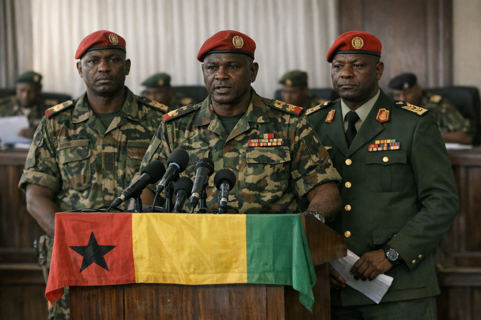 Guinea-Bissau junta seeks wider presidential powers ahead of December vote Guinea-Bissau junta seeks wider presidential powers ahead of December vote
