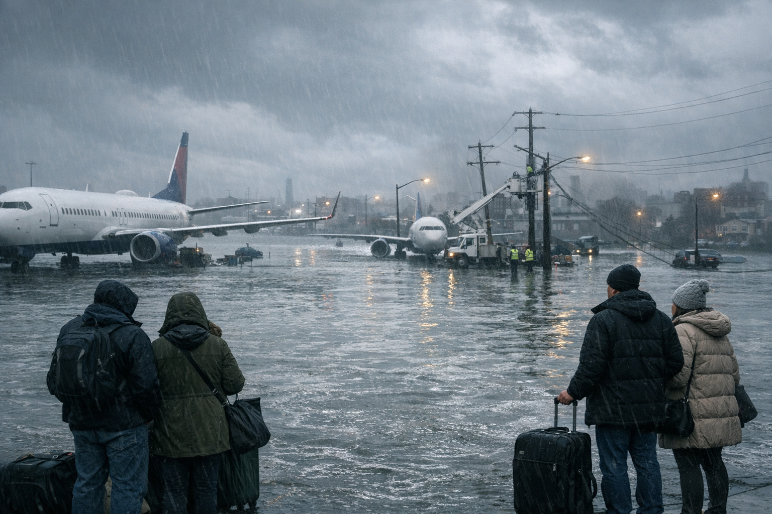 Nor'easter Forces Flight Cancellations, Flooding Across Northeastern Cities Nor'easter Forces Flight Cancellations, Flooding Across Northeastern Cities