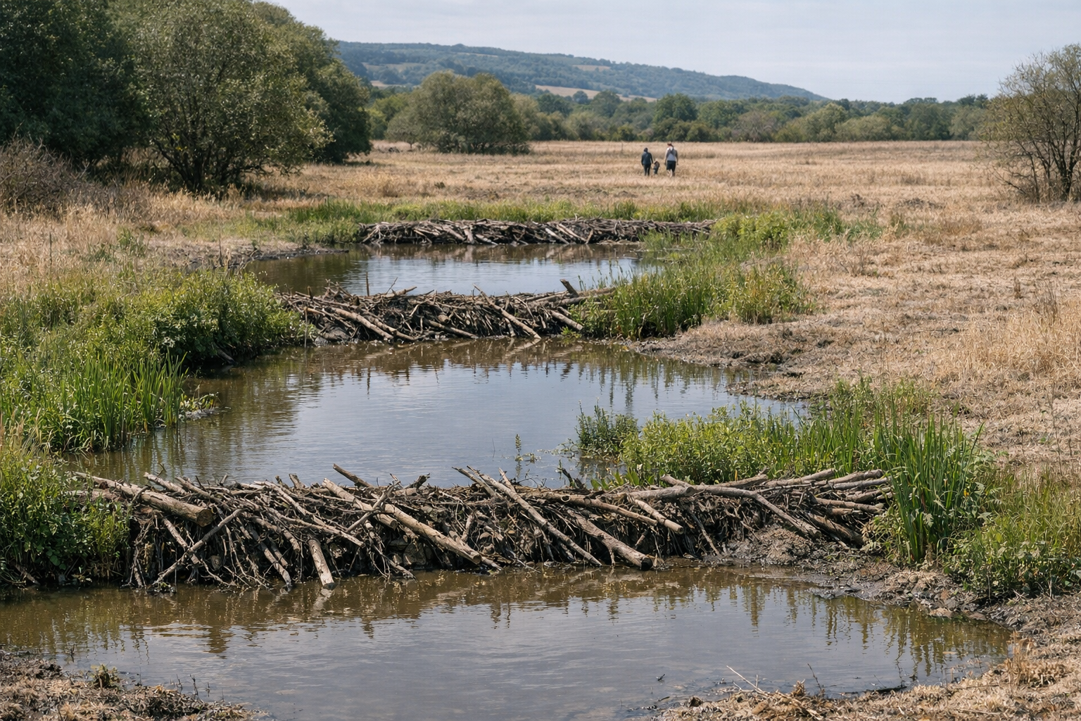 How Wet Beaver-Made Pockets Could Slow Wildfires on a Drought-Struck Estate
