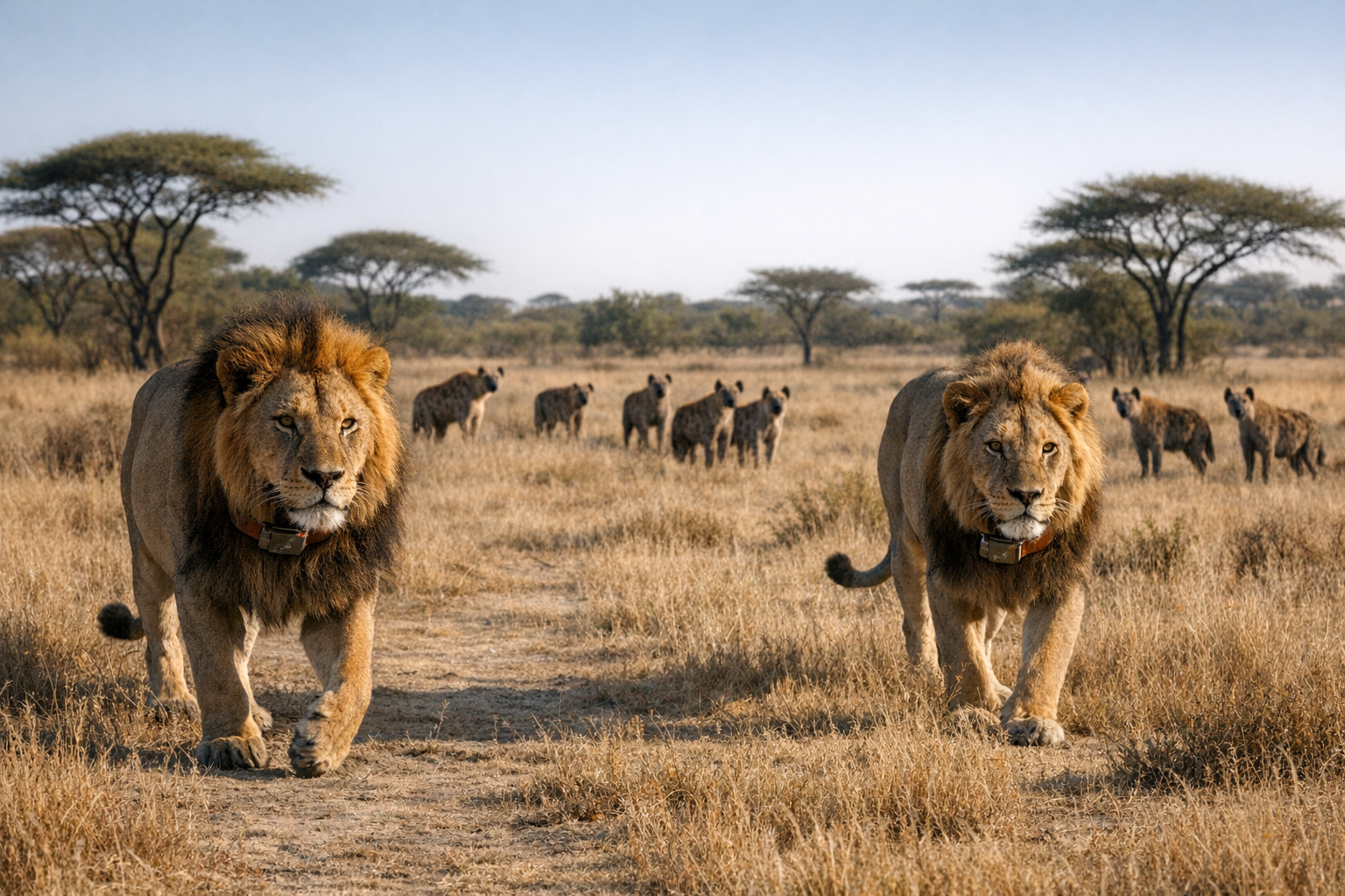 GPS collars rewrite the power dynamic between lions and hyenas