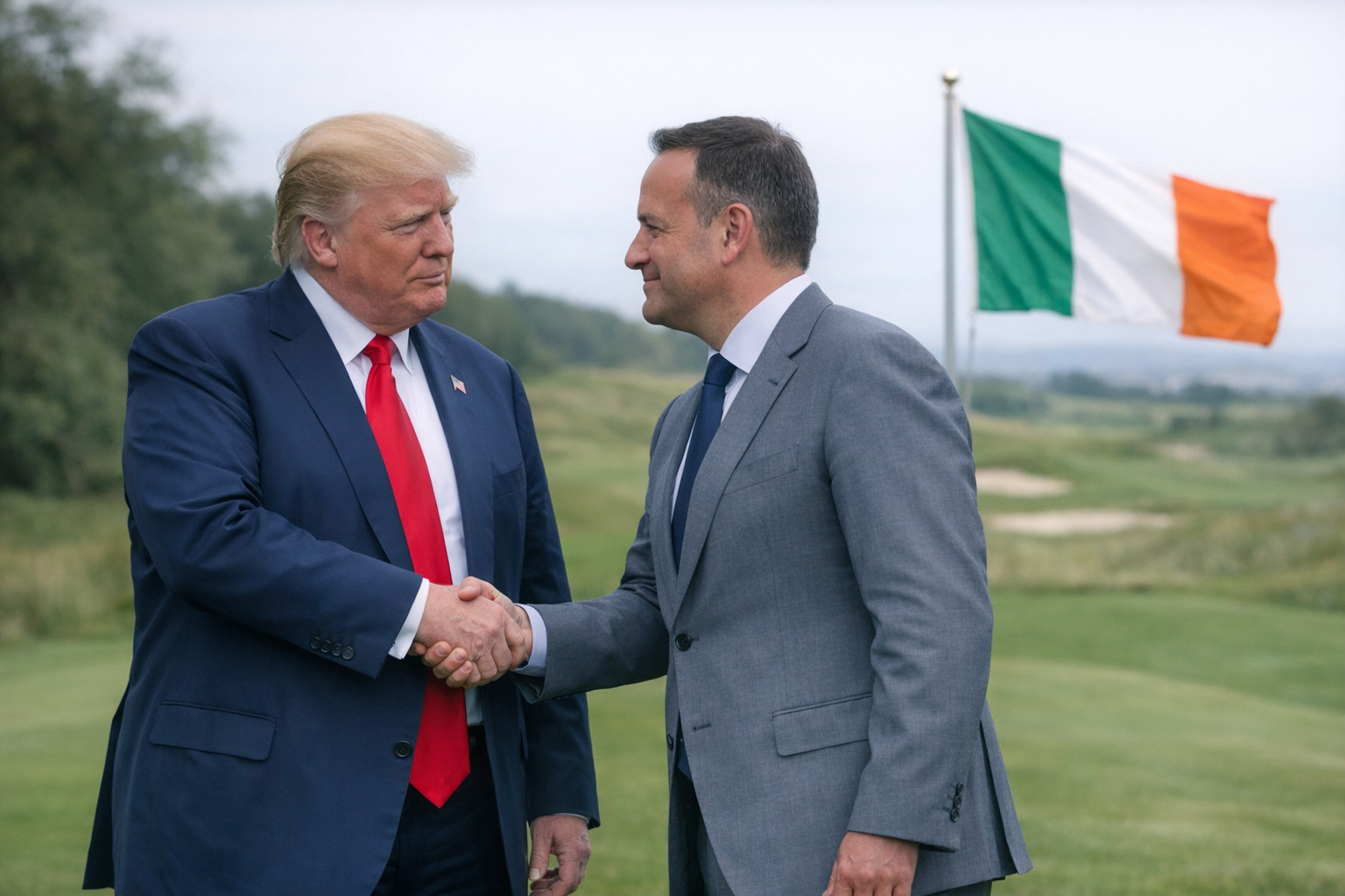 Trump’s Irish Stop Raises Spotlight on Unification Debate