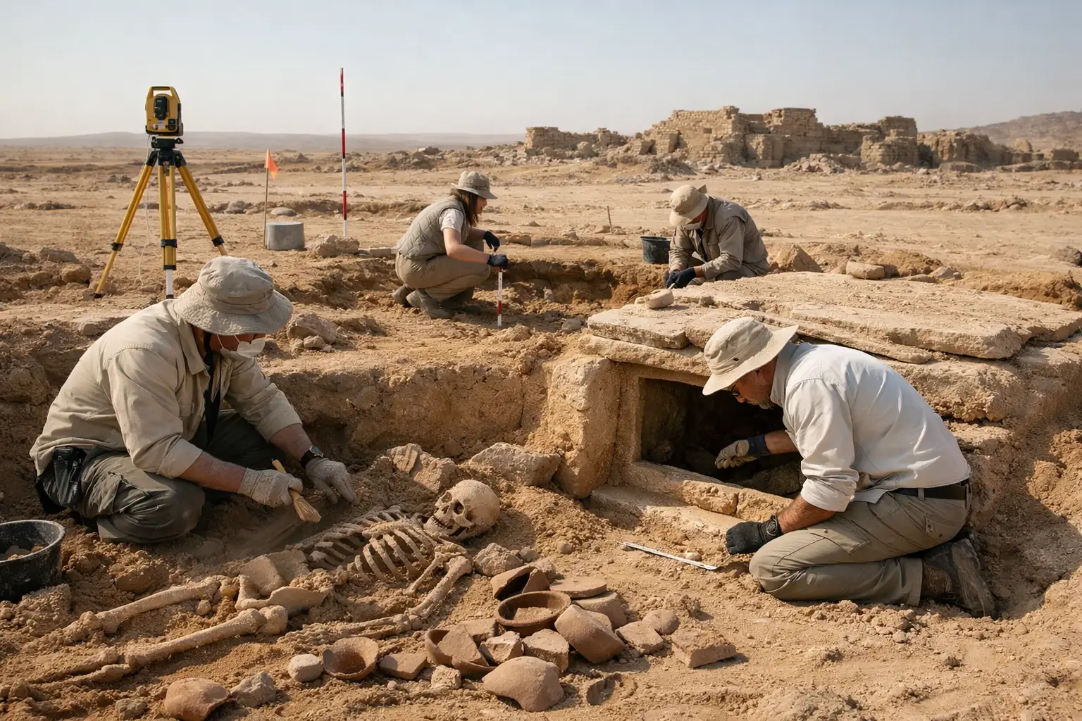 Forensic study reveals signs of human sacrifice in early Egyptian royal burials
